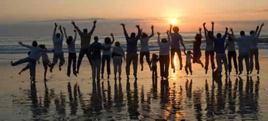 Family on Beach